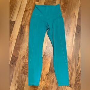 Lululemon High Rise Align Leggings With Pockets Maldive Green  Size 6 25”